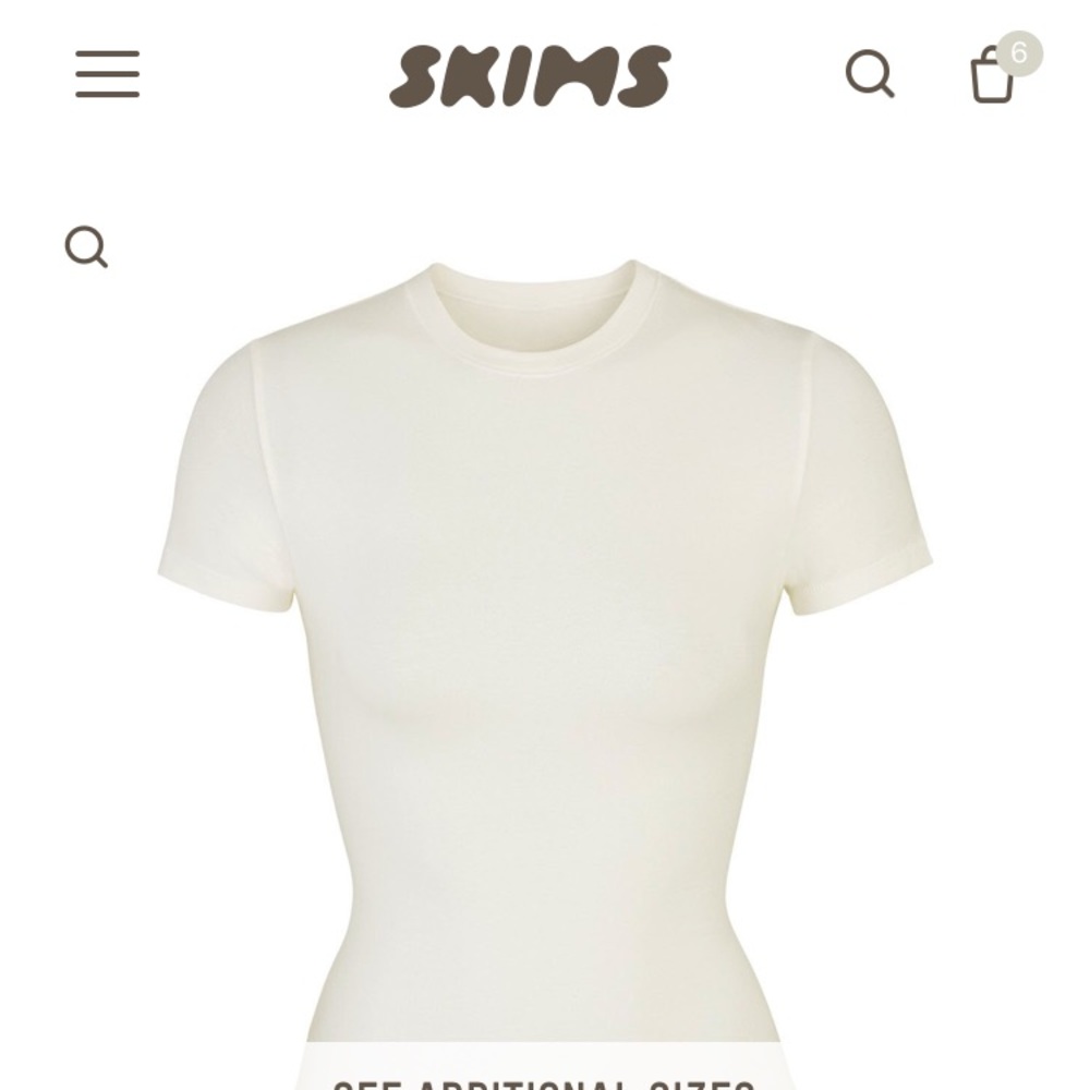 SKIMS Cotton Jersey T-Shirt (NWT)